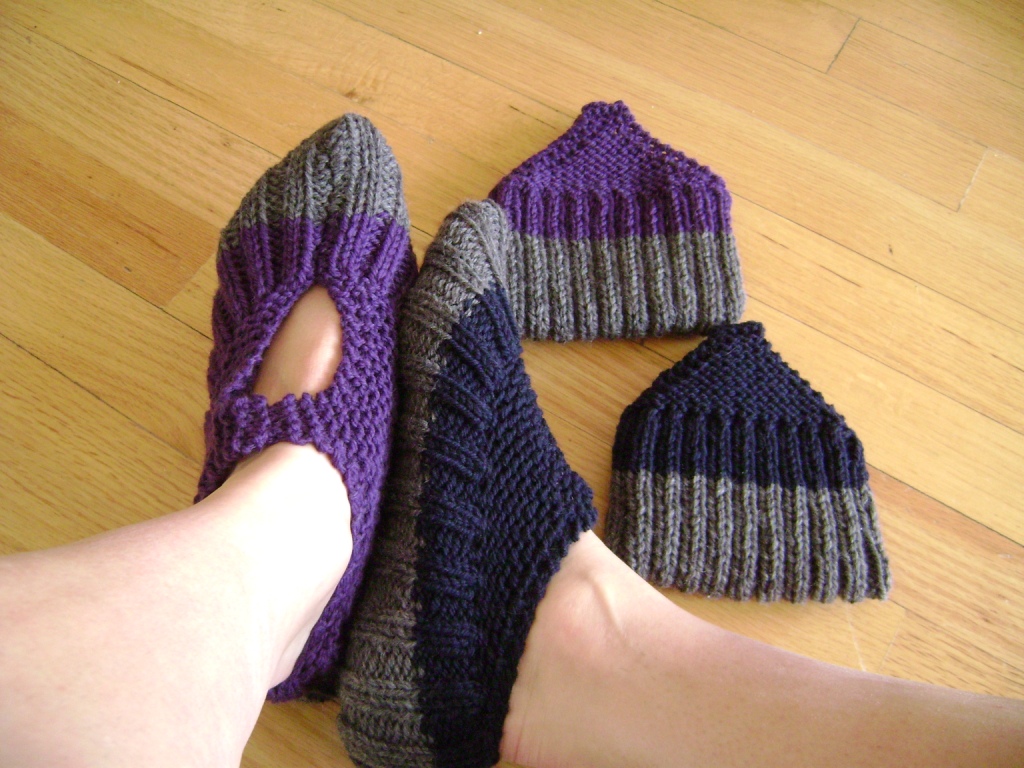 FO: Pocketbook Slippers | Knitting 